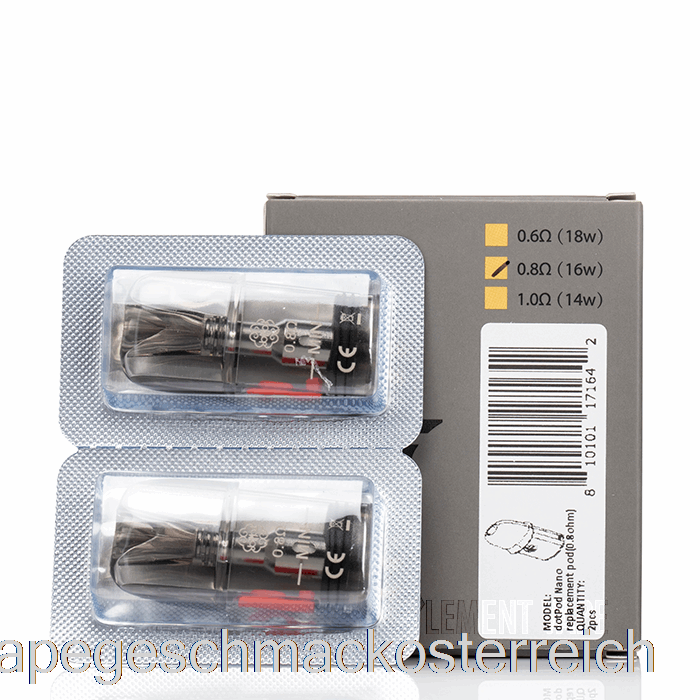 Dotmod Dotpod Nano Ersatzpods 0,8 Ohm Pods Vape-Geschmack